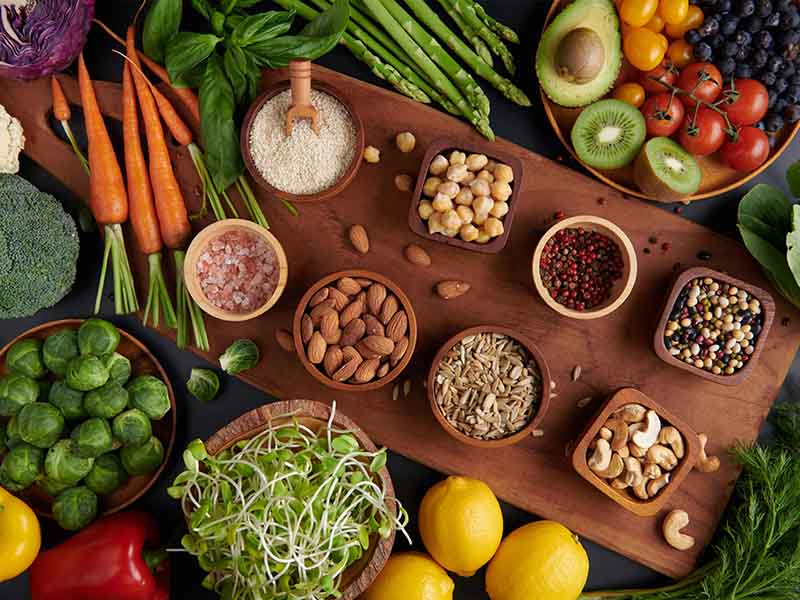Season of Fresh Fruits and Vegetables Market